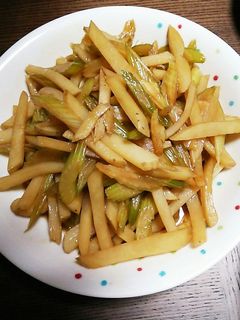セロリとじゃがいものきんぴら-レシピのメイン写真