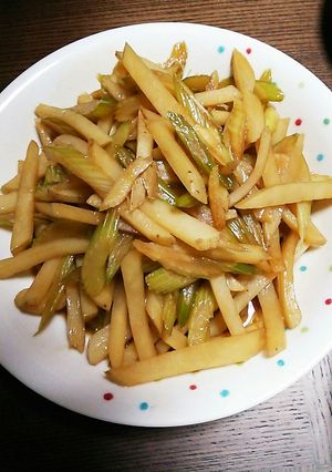 セロリとじゃがいものきんぴら-レシピのメイン写真