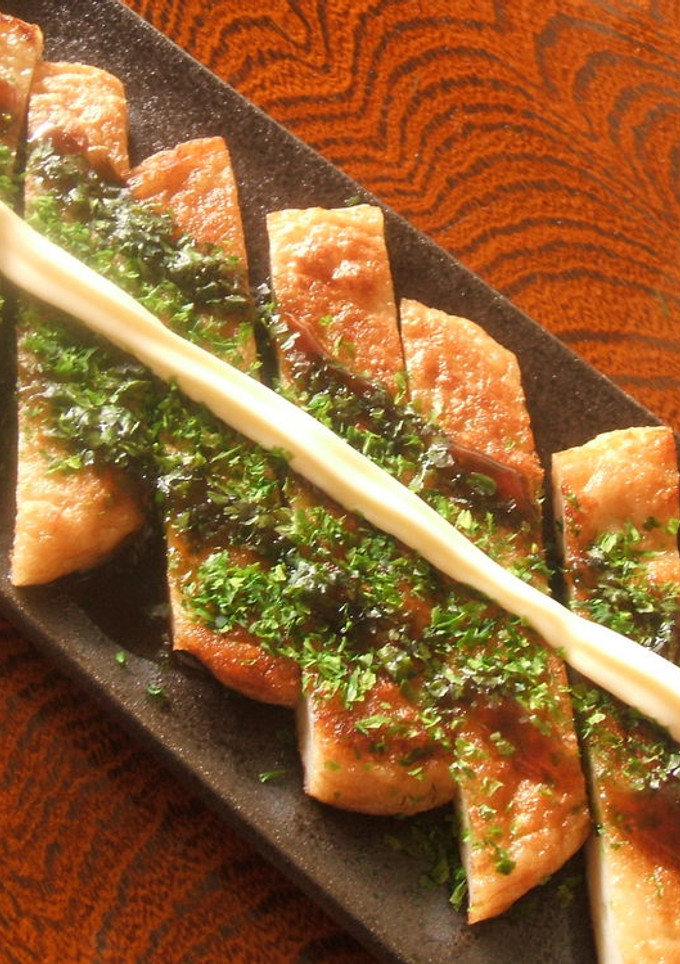 簡単！お好み焼き風♪さつま揚げ！-レシピのメイン写真