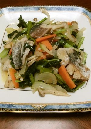 さわらと野菜たっぷりの炒め物-レシピのメイン写真