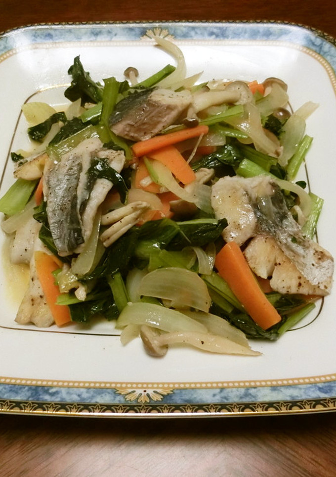 さわらと野菜たっぷりの炒め物-レシピのメイン写真