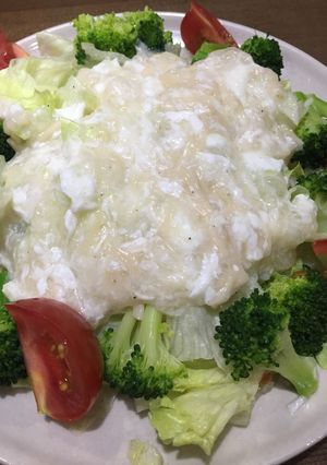 レタスもりもり！帆立の淡雪あんかけ-レシピのメイン写真