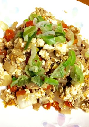 野菜たっぷりの炒り豆腐！-レシピのメイン写真
