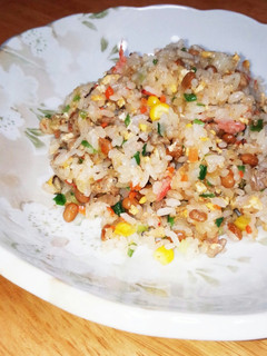 具だくさん♡納豆チャーハン-レシピのメイン写真