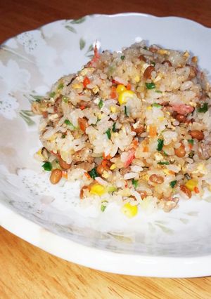具だくさん♡納豆チャーハン-レシピのメイン写真