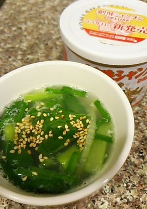 白い缶カンecoスープ-レシピのメイン写真