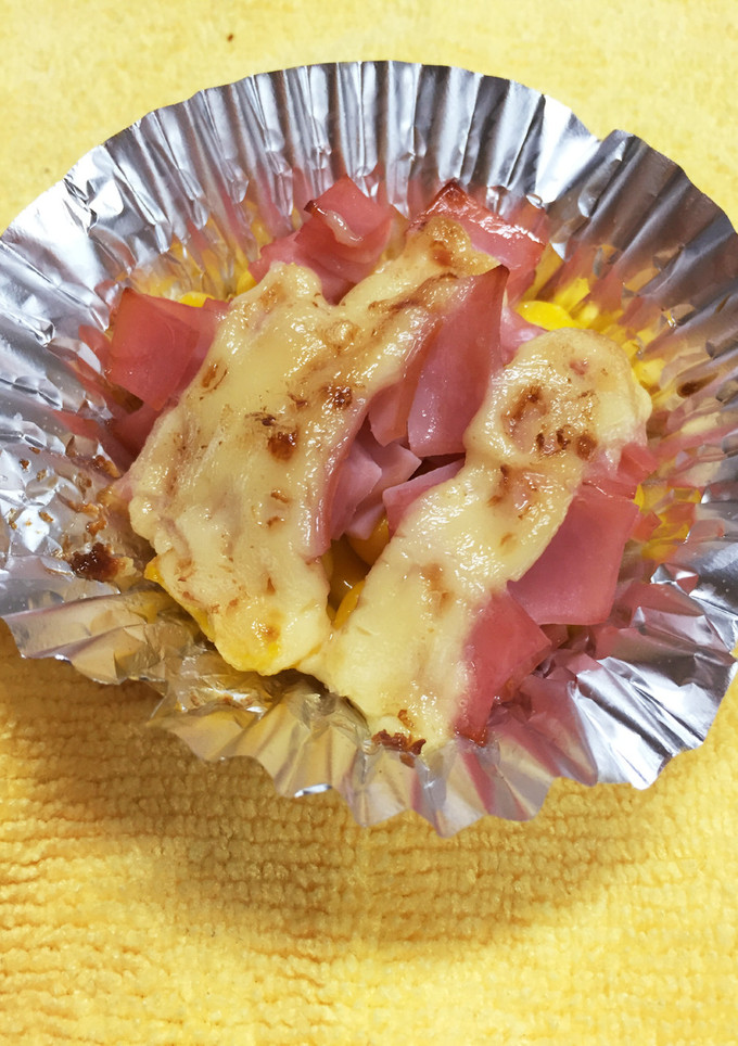 お弁当に！ハムとコーンのマヨ焼き-レシピのメイン写真