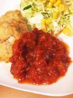 フライに相性バッチリ♪簡単トマトソース♡-レシピのメイン写真
