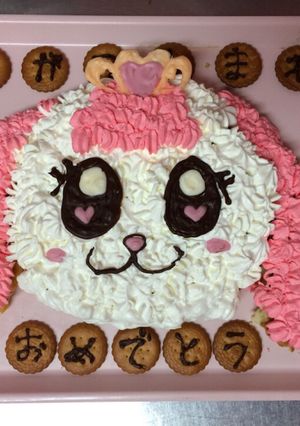 プリキュアのパフ キャラケーキ-レシピのメイン写真