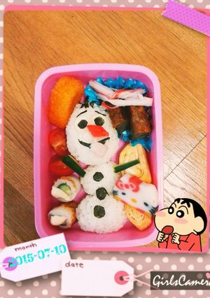 オラフキャラ弁(^-^)-レシピのメイン写真