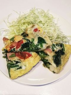 ほうれん草のオムレツ-レシピのメイン写真