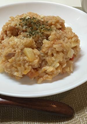 生のトマトで!さっぱりリゾット☆-レシピのメイン写真