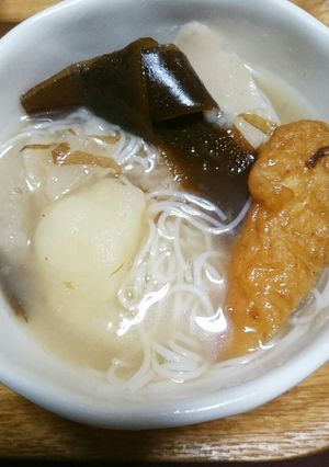 おでんの〆に!美味しいにゅうめん-レシピのメイン写真