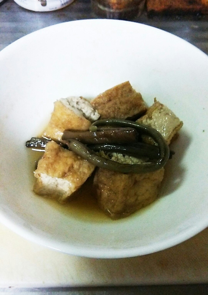 厚揚げとぜんまいの煮物-レシピのメイン写真