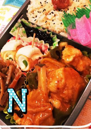 ぷりぷり鶏チリ弁当-レシピのメイン写真