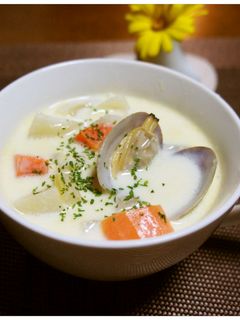 あさりのクラムチャウダー-レシピのメイン写真