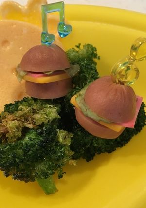 時短キャラ弁おかず☆プチハンバーガー♪-レシピのメイン写真