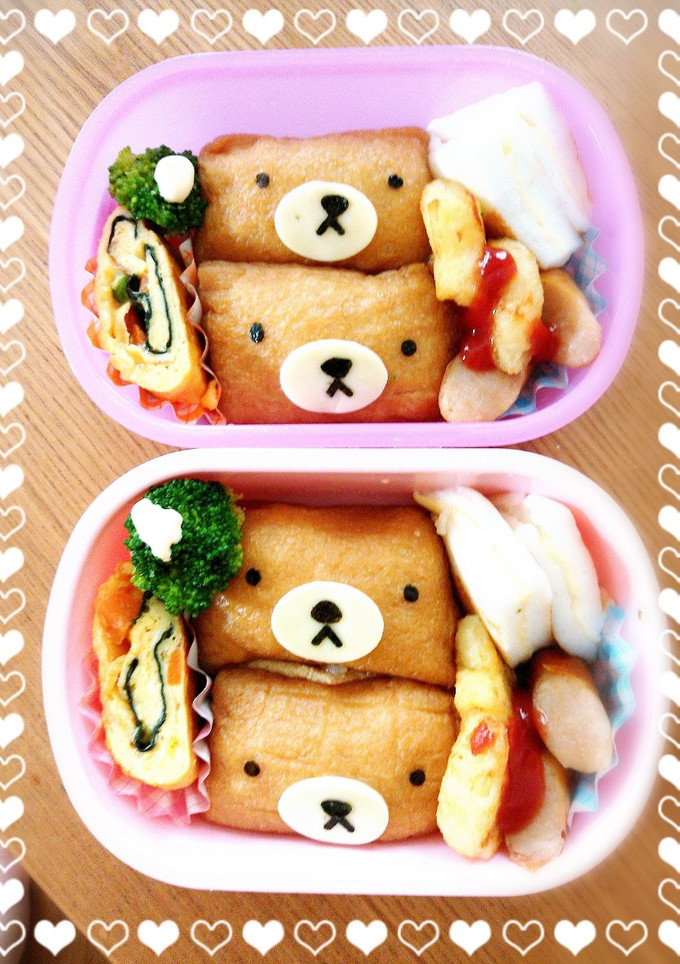 幼稚園お弁当キャラ弁簡単おいなりさん-レシピのメイン写真