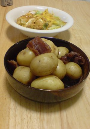 新じゃがと牛すじの甘辛煮-レシピのメイン写真