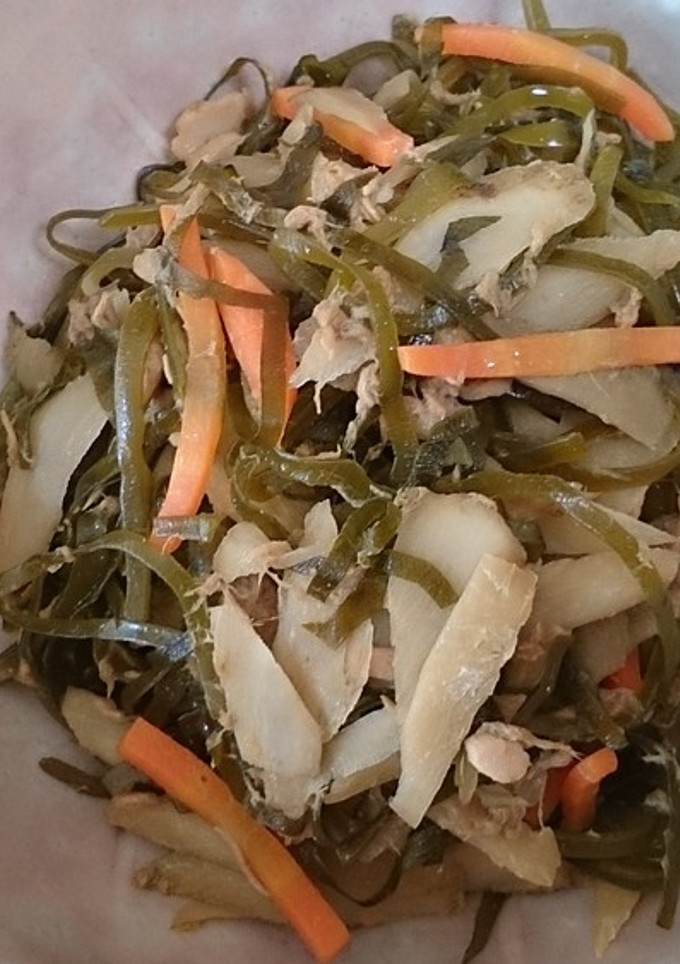 切り昆布・ごぼうとシーチキンのあっさり煮-レシピのメイン写真