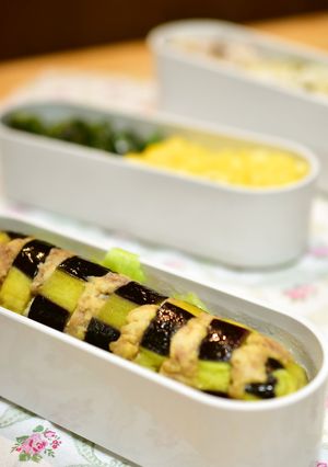 レンジで！茄子とひき肉のロングサンド-レシピのメイン写真
