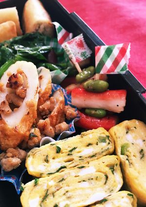 お弁当に緑と赤の彩り！枝豆カニカマソテー-レシピのメイン写真
