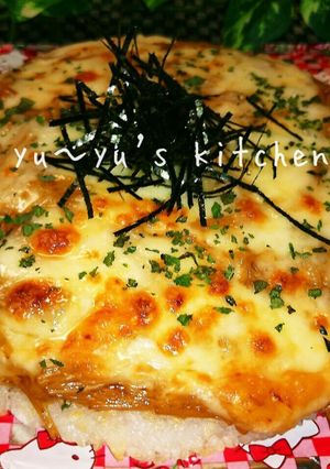 和風～なめ茸♡ライスピザ～♬カリッとろ♡-レシピのメイン写真