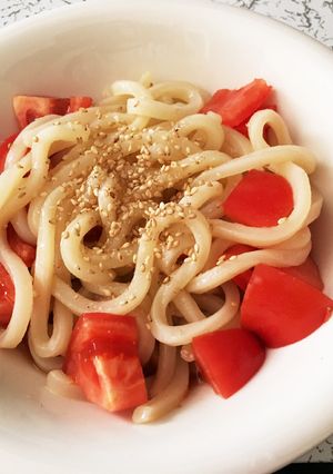 簡単トマトうどん-レシピのメイン写真