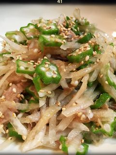 ☆大根とオクラのポン酢がけ☆-レシピのメイン写真