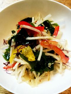 大根と海草の中華サラダ-レシピのメイン写真