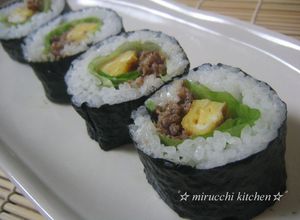 みんな大好き♪　マヨそぼろ海苔巻き-レシピのメイン写真