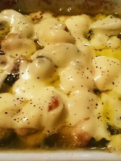 鶏肉とマッシュルームのアヒージョチーズ-レシピのメイン写真
