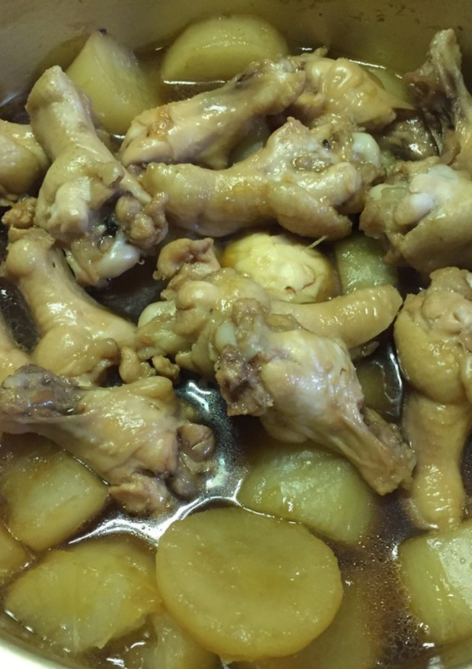 ご飯がすすむ！大根と手羽元の煮物-レシピのメイン写真