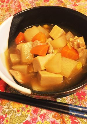 簡単晩ごはん♡高野豆腐と鶏肉のとろーり煮-レシピのメイン写真