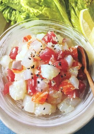 刺身のカルパッチョ風♪-レシピのメイン写真