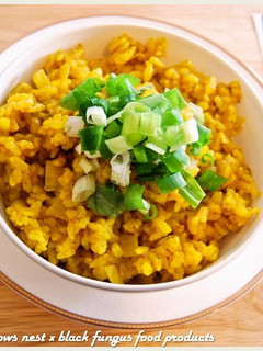 黑木耳薑黃雙蔥飯.柯媽媽の植物燕窩-レシピのメイン写真