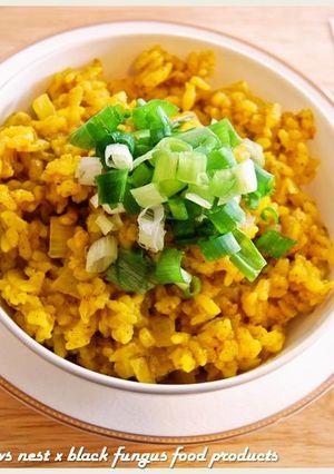 黑木耳薑黃雙蔥飯．柯媽媽の植物燕窩-レシピのメイン写真