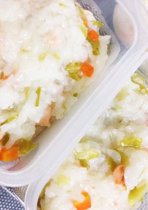 炊飯器で離乳食☆しゃけと野菜のおじや-レシピのメイン写真