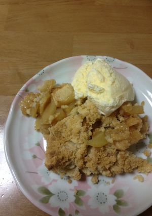 アップルクランブル 簡単 おやつ-レシピのメイン写真