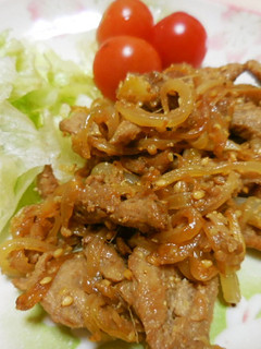 大豆のお肉で☆食べ応え!ゴマしょうが焼き-レシピのメイン写真