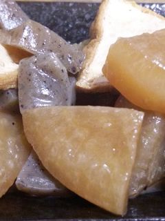 大根こんにゃく厚揚げの煮物-レシピのメイン写真