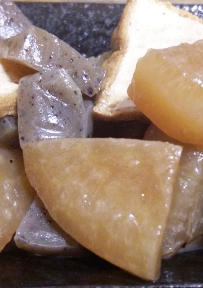 大根こんにゃく厚揚げの煮物-レシピのメイン写真