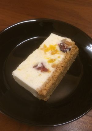 ドライフルーツと甘酒のレアチーズケーキ-レシピのメイン写真