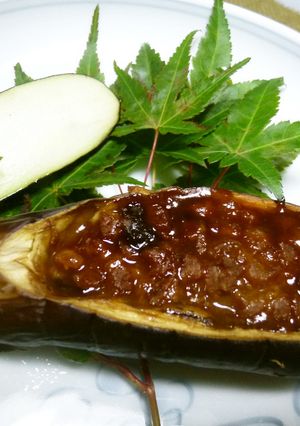 大豆を使った茄子の田楽♫-レシピのメイン写真