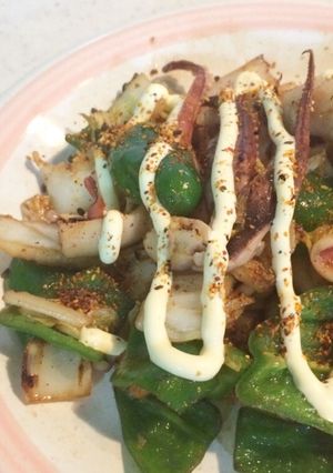 白菜とスルメイカの焦がし醤油バター炒め-レシピのメイン写真