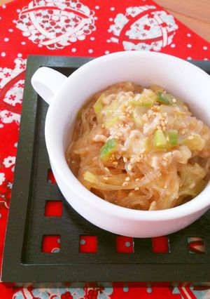 レンジで簡単☆ご飯がすすむ麻婆春雨。-レシピのメイン写真