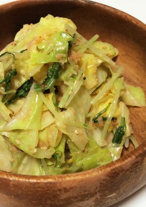 キャベツと水菜の明太子和え-レシピのメイン写真