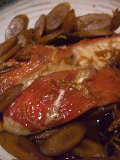 金目鯛と新ごぼうの煮付け-レシピのメイン写真