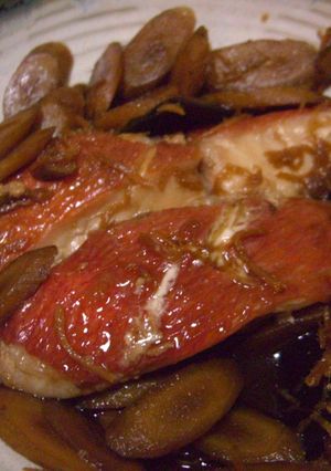 金目鯛と新ごぼうの煮付け-レシピのメイン写真