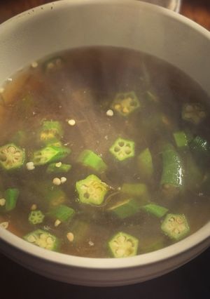 簡単おいしい☆めかぶとオクラのスープ-レシピのメイン写真